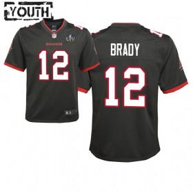 Tampa Bay Buccaneers Tröjor Tom Brady 12 Nike Brun 2021 Super Bowl LV - Barn